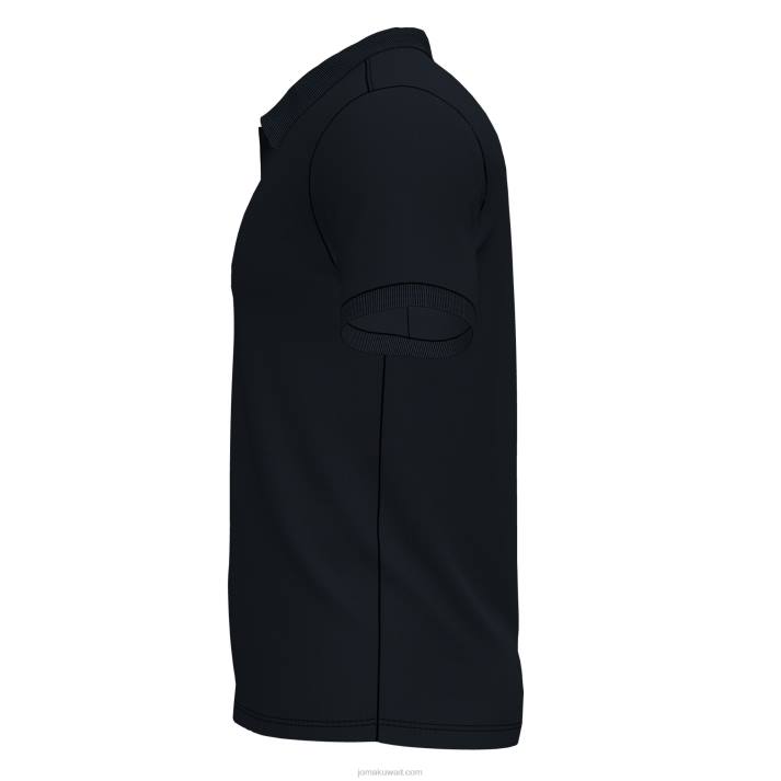 Joma 82P4R3143 أسود قميص بولو بأكمام قصيرة pasarela III رجال
