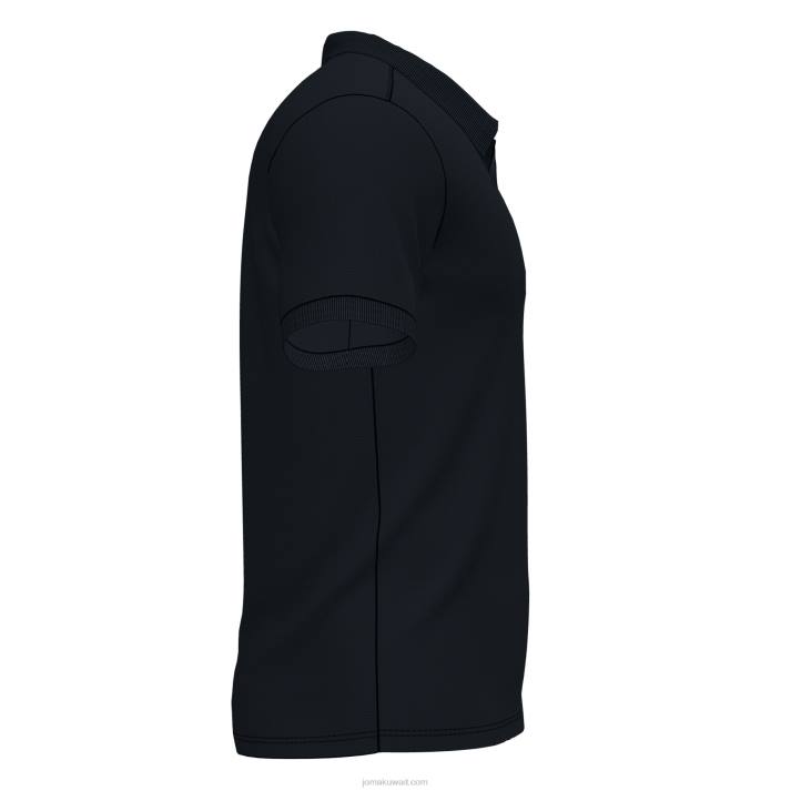 Joma 82P4R3143 أسود قميص بولو بأكمام قصيرة pasarela III رجال