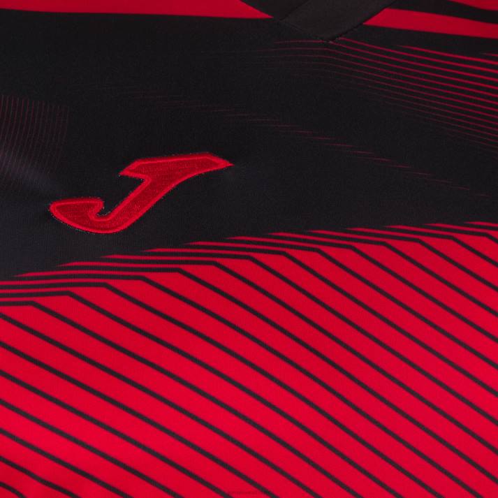 Joma 82P4R3161 أحمر أسود قميص بأكمام قصيرة سوبر نوفا الثاني رجال