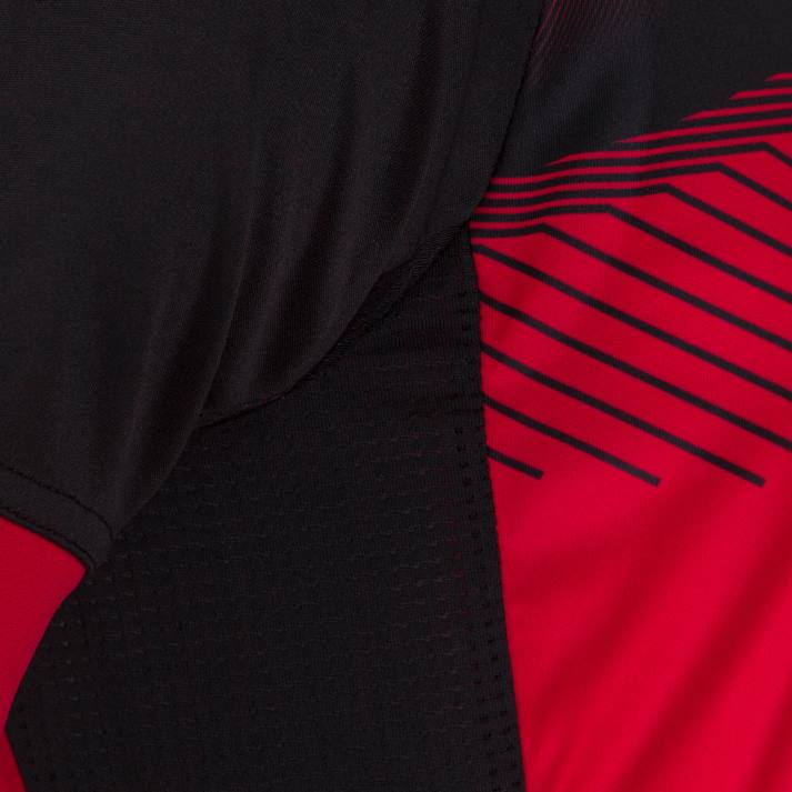 Joma 82P4R3161 أحمر أسود قميص بأكمام قصيرة سوبر نوفا الثاني رجال