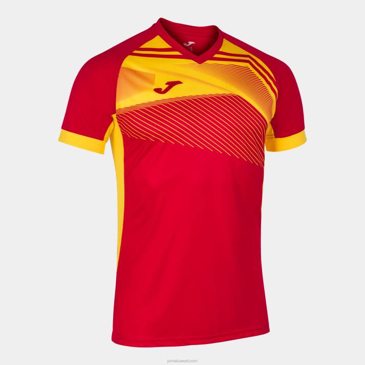 Joma 82P4R3162 احمر اصفر قميص بأكمام قصيرة سوبر نوفا الثاني رجال