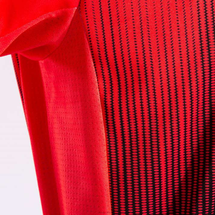 Joma 82P4R3172 المرجان الأسود الفلوري قميص بأكمام قصيرة النمر الرابع رجال