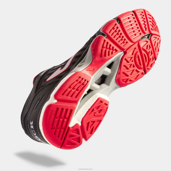 Joma 82P4R3190 أسود أحمر أحذية الكرة الطائرة v.block 23 رجال