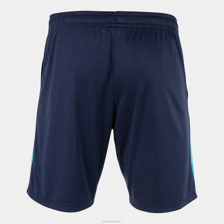 Joma 82P4R3196 الأزرق الداكن الفيروز الفلوريسنت بطولة برمودا شورتات vii رجال