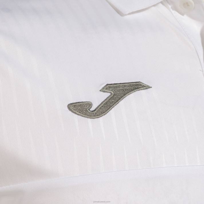 Joma 82P4R3205 أبيض قميص بولو قصير الاكمام مونتريال رجال