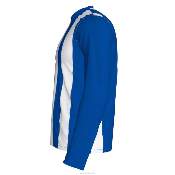 Joma 82P4R3215 أزرق ملكي أبيض قميص طويل الأكمام inter رجال