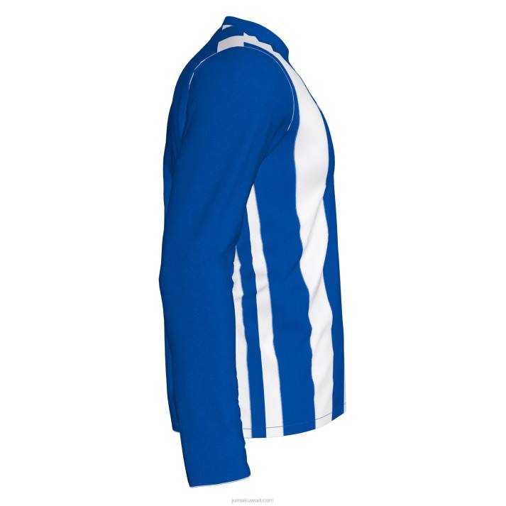 Joma 82P4R3215 أزرق ملكي أبيض قميص طويل الأكمام inter رجال