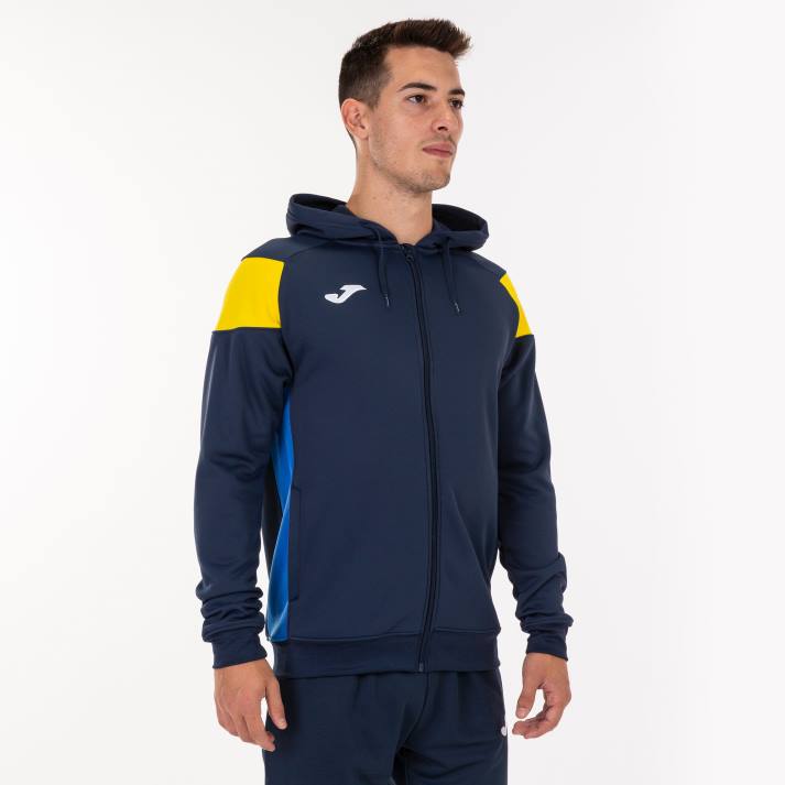 Joma 82P4R3218 الأزرق الداكن الأصفر الملكي الأزرق طاقم سترة مقنعين ثالثا رجال