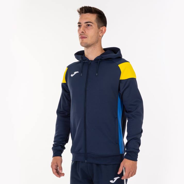 Joma 82P4R3218 الأزرق الداكن الأصفر الملكي الأزرق طاقم سترة مقنعين ثالثا رجال