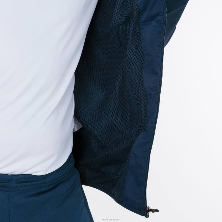 Joma 82P4R3223 الأزرق الداكن والأصفر بطولة سترة المطر الرابع رجال