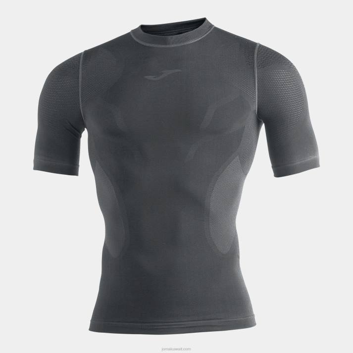 Joma 82P4R3225 الرمادي الداكن قميص قصير الأكمام براما العاطفة الثاني رجال