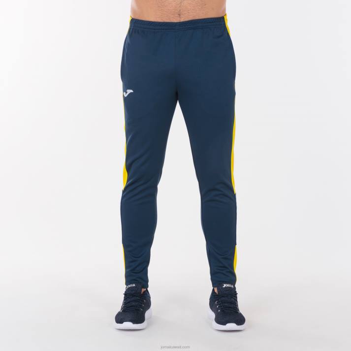 Joma 82P4R3226 الأزرق الداكن والأصفر بطولة السراويل الطويلة الرابع رجال