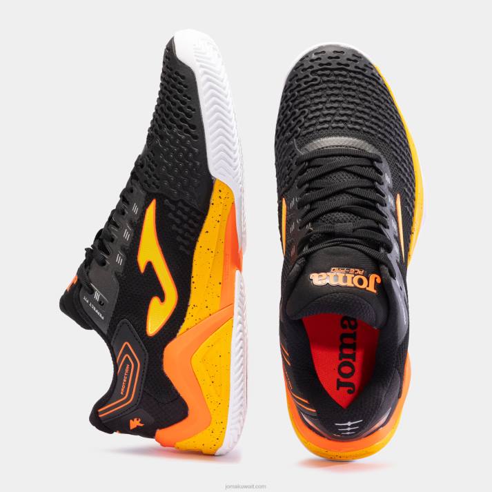 Joma 82P4R322 برتقالة سوداء حذاء t.ace 23 طين رجال