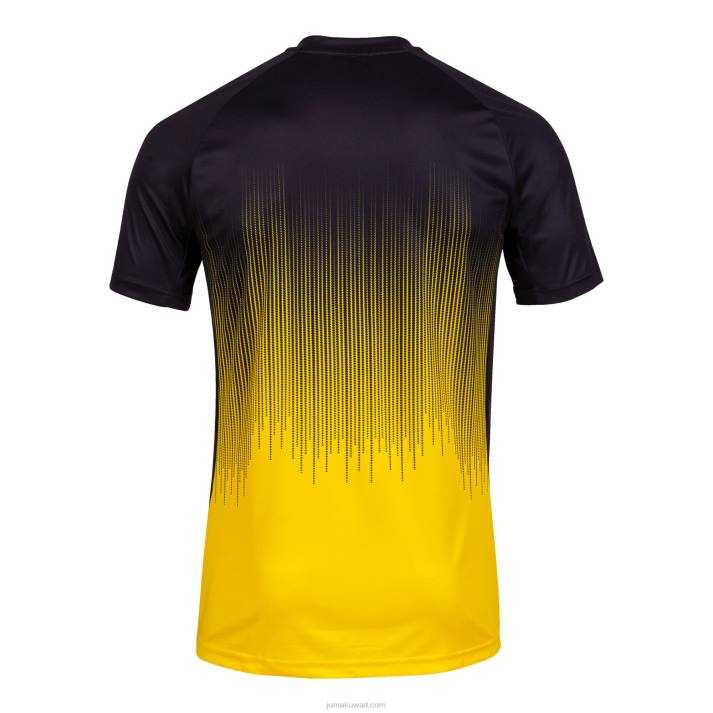 Joma 82P4R3237 أصفر أسود قميص بأكمام قصيرة النمر الرابع رجال