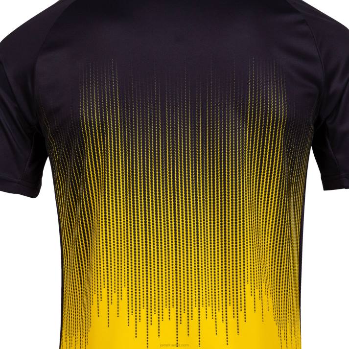 Joma 82P4R3237 أصفر أسود قميص بأكمام قصيرة النمر الرابع رجال