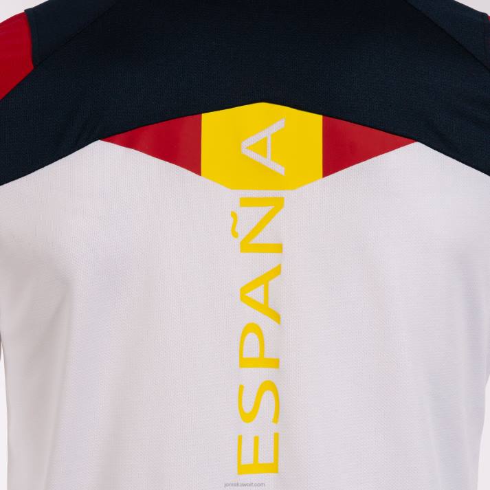 Joma 82P4R3246 أبيض قميص بولو كم طويل اللجنة الاولمبية الاسبانية