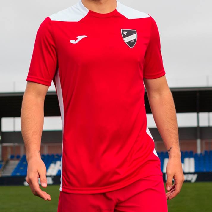 Joma 82P4R3261 احمر ابيض بطولة قميص قصير الأكمام سادسا رجال
