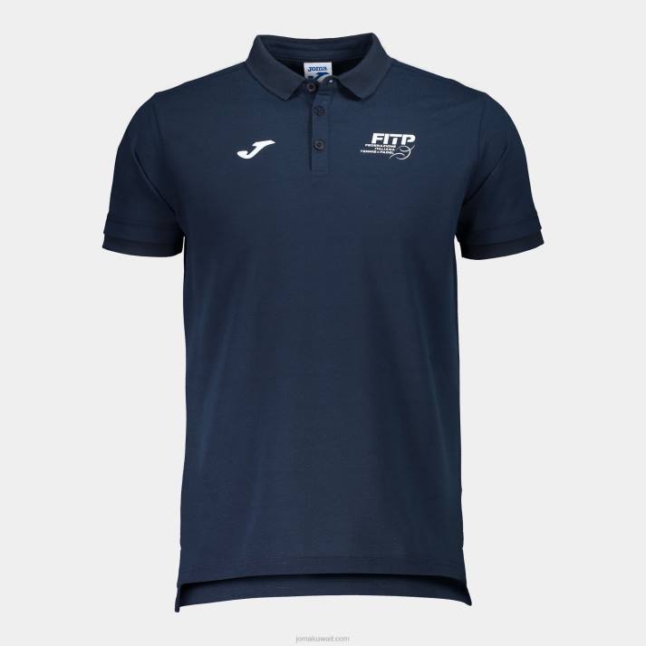 Joma 82P4R3265 الأزرق الداكن قميص بولو قصير الاكمام لاتحاد التنس والباديل الايطالى