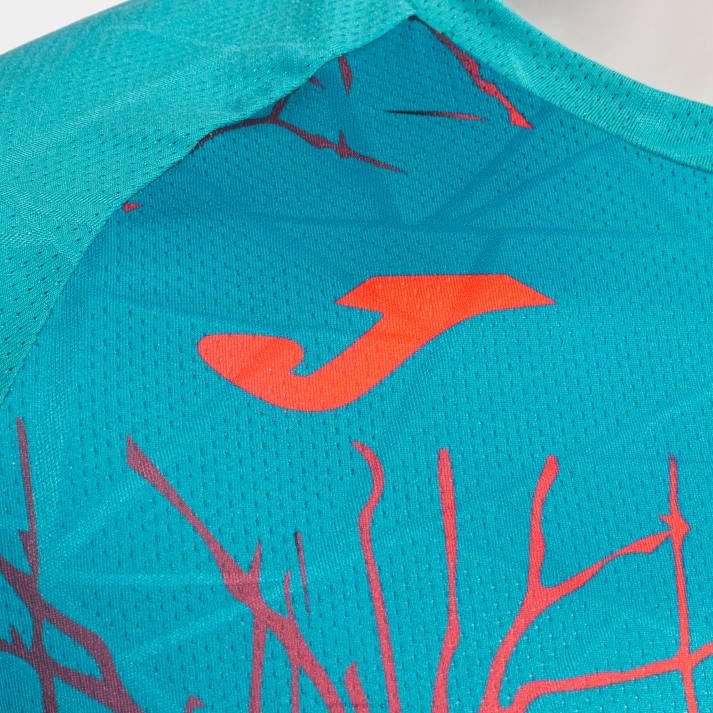 Joma 82P4R3269 الفيروز قميص قصير الأكمام النخبة التاسع رجال