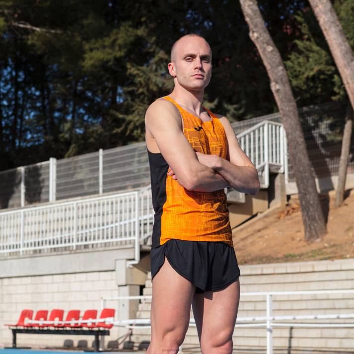 Joma 82P4R3270 برتقالة سوداء النخبة من الدبابات الثامن رجال