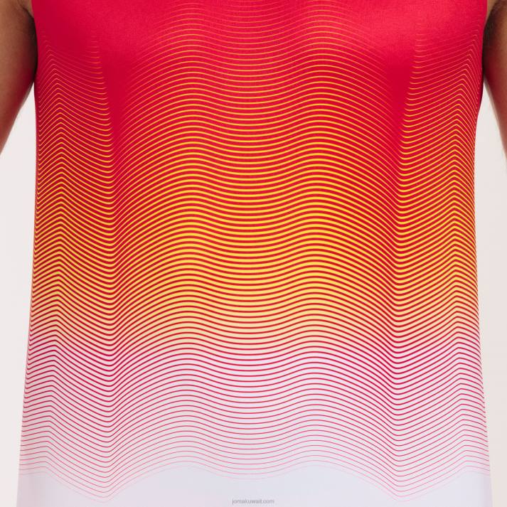 Joma 82P4R327 أحمر أبيض أصفر أعلى خزان النخبة السابع رجال