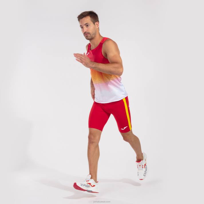 Joma 82P4R327 أحمر أبيض أصفر أعلى خزان النخبة السابع رجال