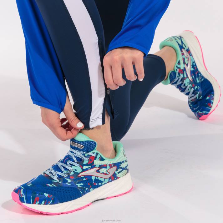 Joma 82P4R3291 الأزرق الداكن الأبيض لباس ضيق طويل النخبة السابع