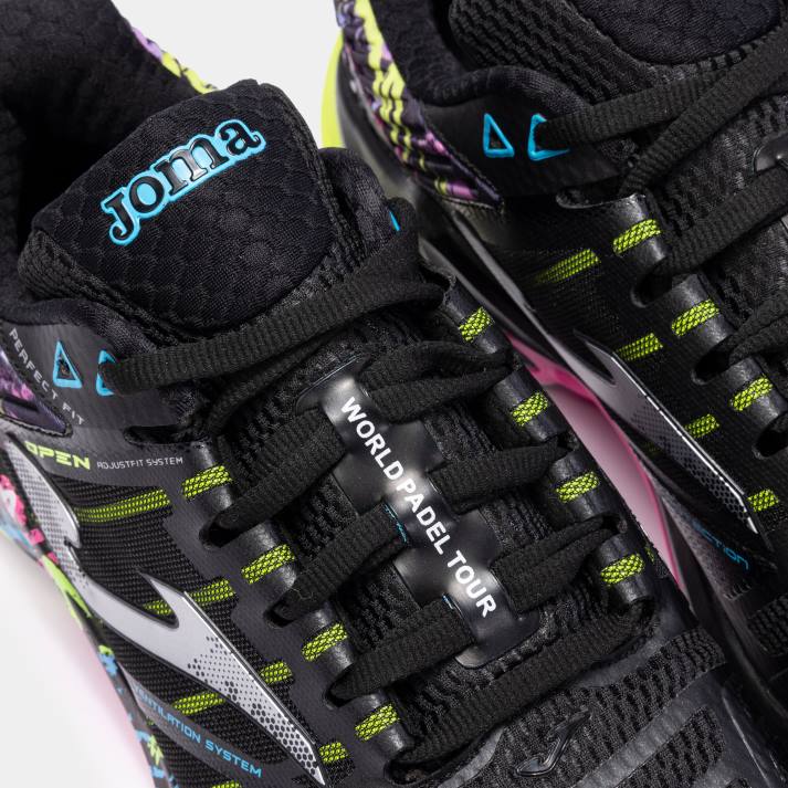 Joma 82P4R32 أسود أحذية t.open 23 world padel tour-wpt clay