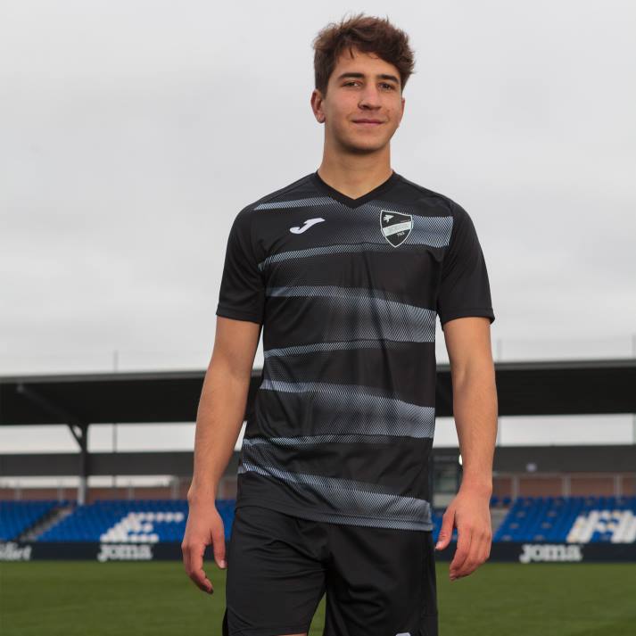 Joma 82P4R3304 أسود قميص قصير الأكمام grafity الثاني رجال