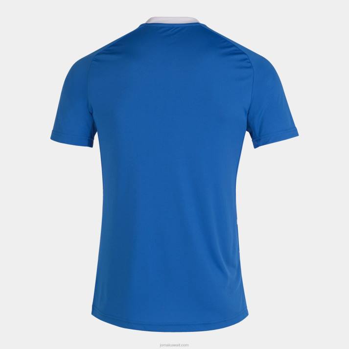 Joma 82P4R3305 أزرق ملكي أبيض قميص بأكمام قصيرة النمر الثالث رجال