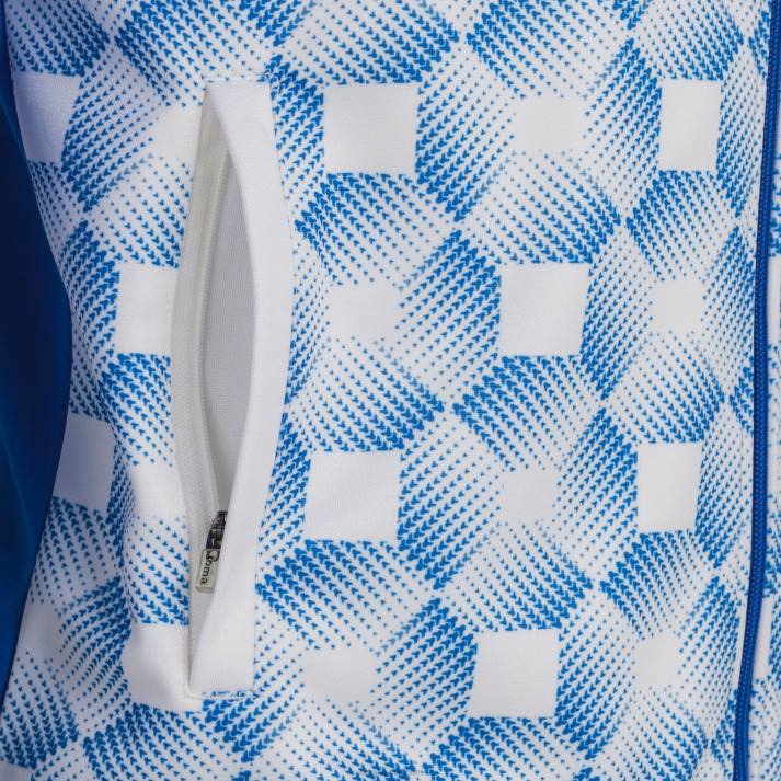 Joma 82P4R3318 أزرق ملكي أبيض سترة سوبرنوفا مقنعين III رجال