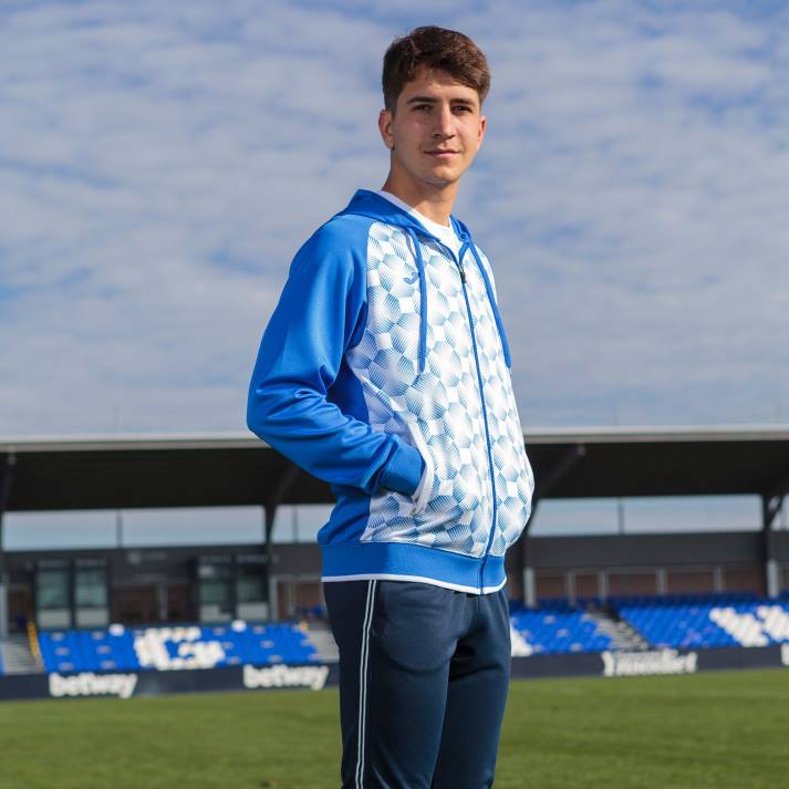 Joma 82P4R3318 أزرق ملكي أبيض سترة سوبرنوفا مقنعين III رجال