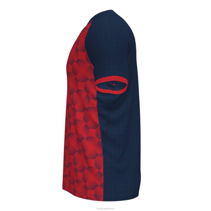 Joma 82P4R3321 الأزرق الداكن الأحمر قميص بأكمام قصيرة سوبر نوفا iii رجال