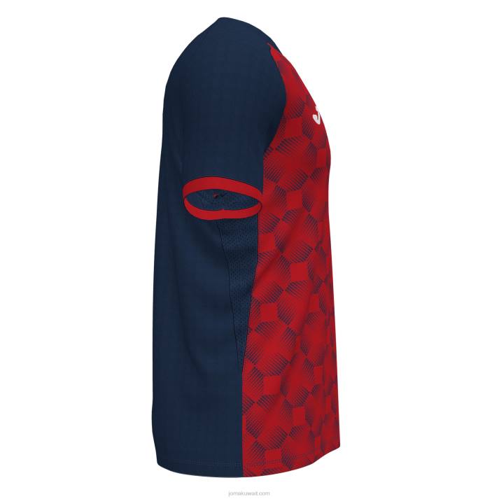 Joma 82P4R3321 الأزرق الداكن الأحمر قميص بأكمام قصيرة سوبر نوفا iii رجال