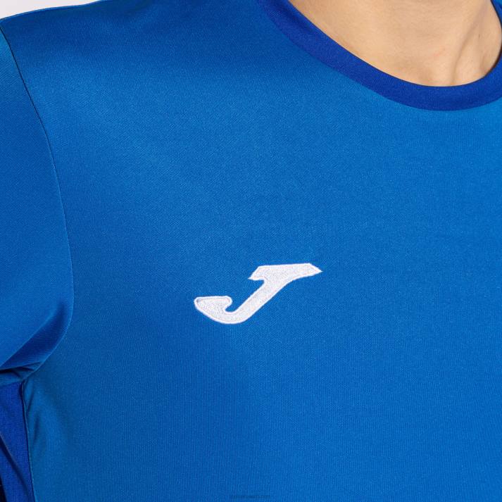 Joma 82P4R3332 الأزرق الملكي قميص قصير الأكمام الفائز الثاني رجال