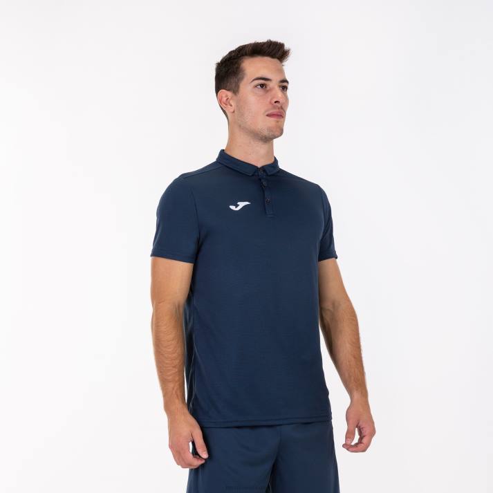 Joma 82P4R3358 الأزرق الداكن قميص بولو قصير الأكمام هواية رجال
