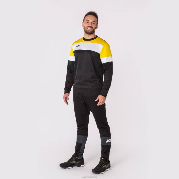 Joma 82P4R335 أسود أصفر أبيض طاقم قميص من النوع الثقيل الرابع رجال