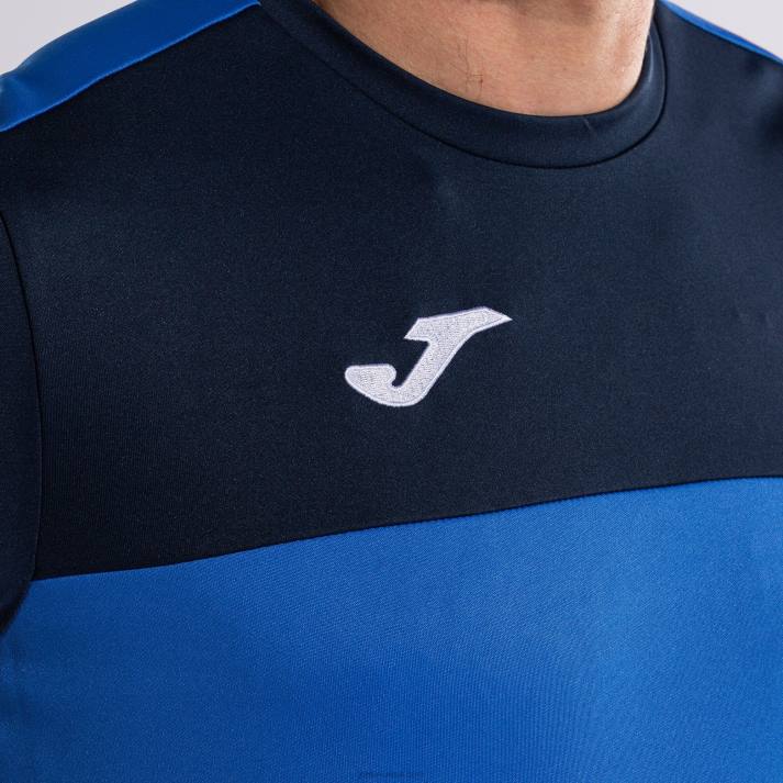 Joma 82P4R3372 الأزرق الملكي الأزرق الداكن الفائز قميص قصير الأكمام رجال