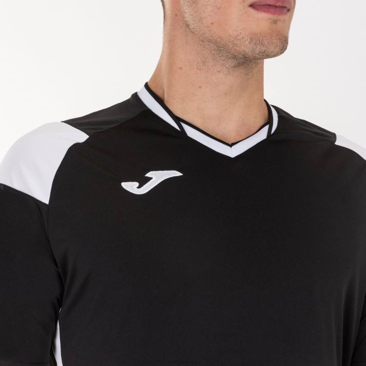 Joma 82P4R3387 أسود أبيض قميص قصير الأكمام طاقم ثالثا رجال