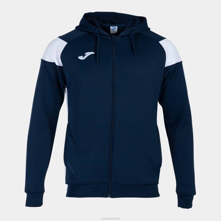 Joma 82P4R3388 الأزرق الداكن الأبيض طاقم سترة مقنعين ثالثا رجال