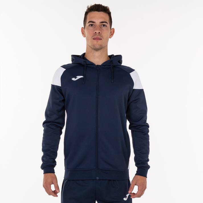 Joma 82P4R3388 الأزرق الداكن الأبيض طاقم سترة مقنعين ثالثا رجال