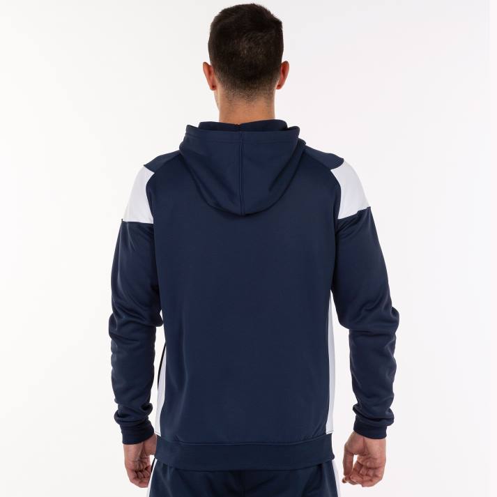 Joma 82P4R3388 الأزرق الداكن الأبيض طاقم سترة مقنعين ثالثا رجال