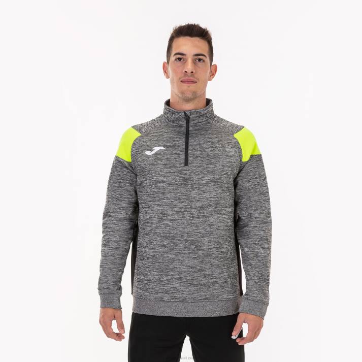 Joma 82P4R3389 مزيج رمادي أصفر أسود طاقم قميص من النوع الثقيل iii رجال