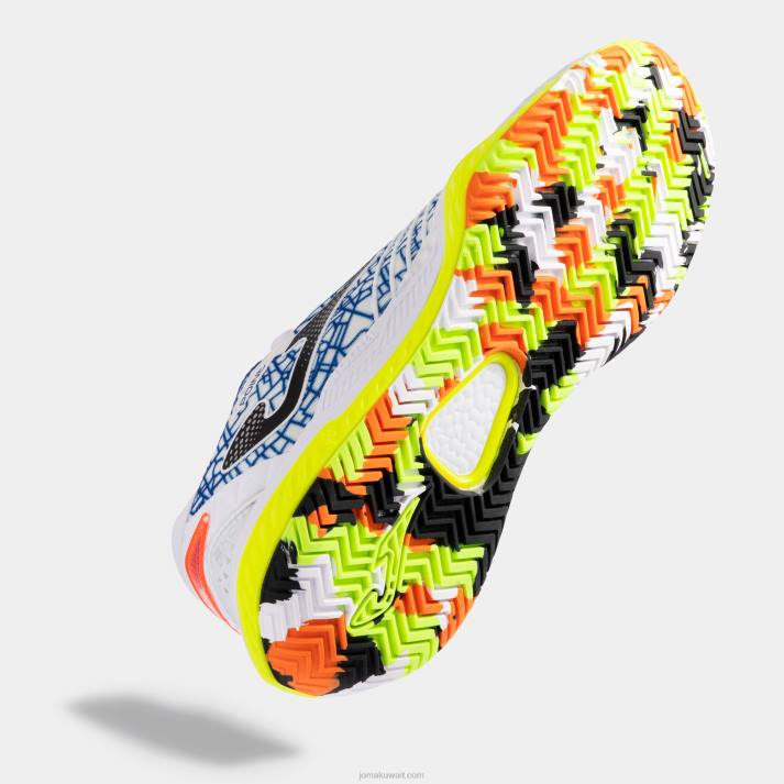 Joma 82P4R33 أبيض نقطة الأحذية 22 محكمة صلبة