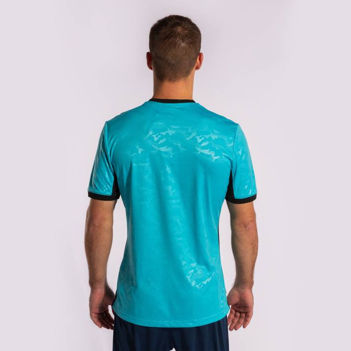 Joma 82P4R3402 الفلورسنت الفيروز الأزرق الداكن قميص قصير الأكمام toletum الثاني رجال