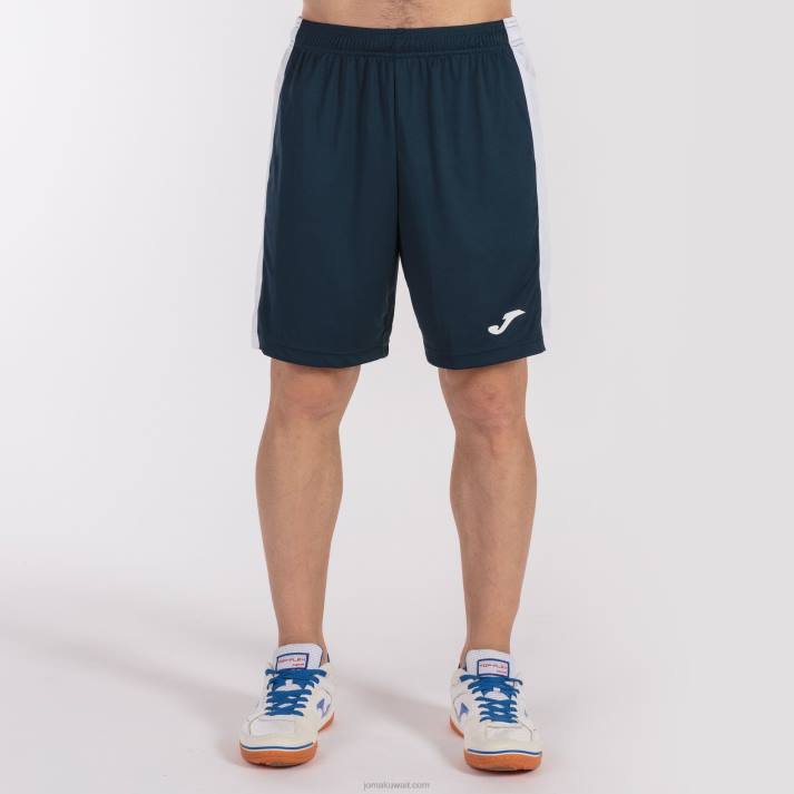 Joma 82P4R3409 الأزرق الداكن الأبيض شورت ماكسي رجال