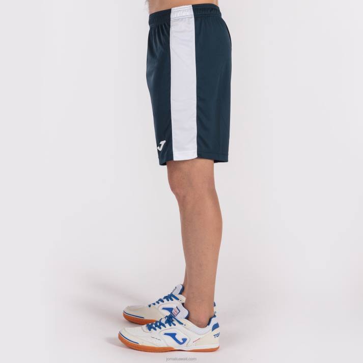 Joma 82P4R3409 الأزرق الداكن الأبيض شورت ماكسي رجال