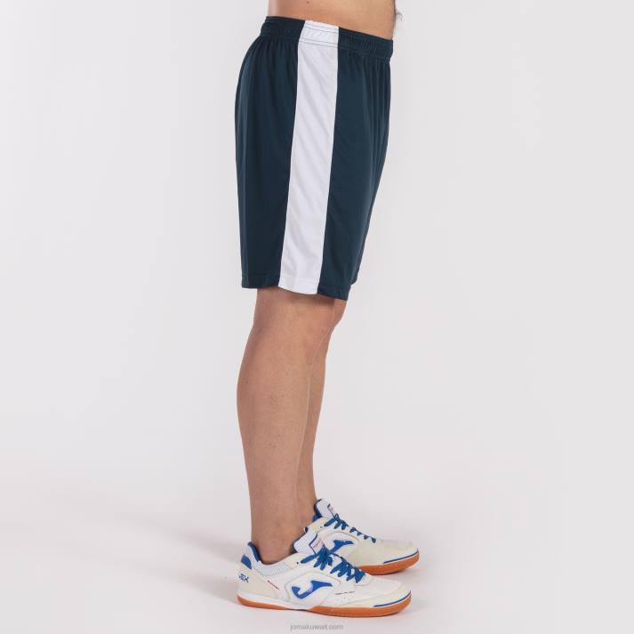 Joma 82P4R3409 الأزرق الداكن الأبيض شورت ماكسي رجال