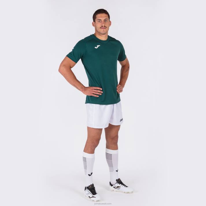 Joma 82P4R3410 أخضر قميص قصير الأكمام قوي رجال