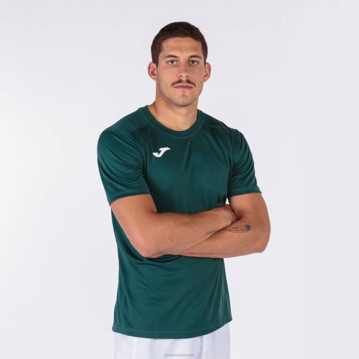 Joma 82P4R3410 أخضر قميص قصير الأكمام قوي رجال